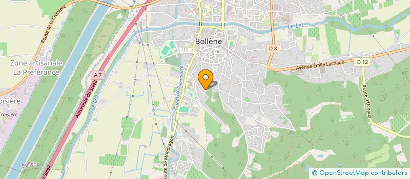 localisation de l'entreprise LV PRESTATION  BOLLENE