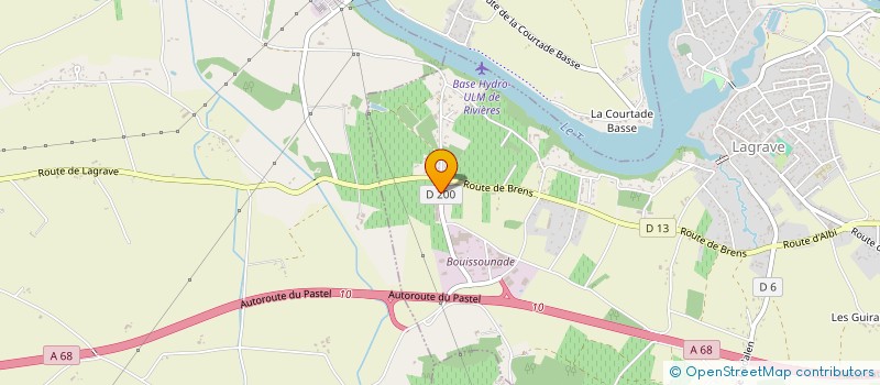 localisation de l'entreprise LV PRO  LAGRAVE