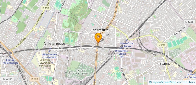 localisation de l'entreprise LV RENAISSANCE à PIERREFITTE-SUR-SEINE