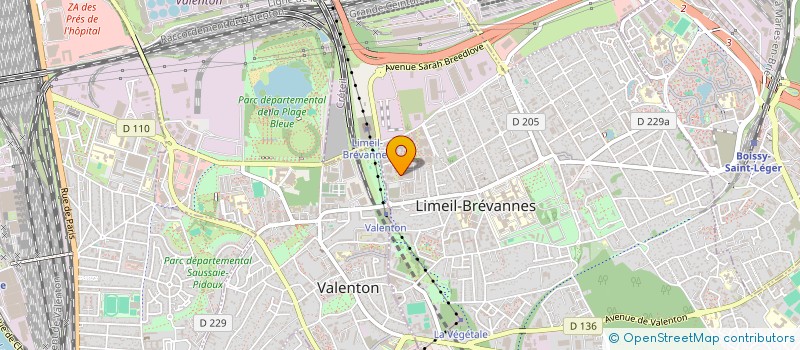 localisation de l'entreprise LV RENOVATION  LIMEIL-BREVANNES