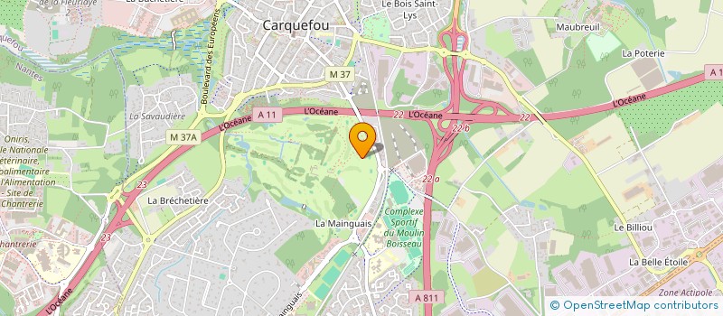 localisation de l'entreprise LV RESTAURATION  CARQUEFOU