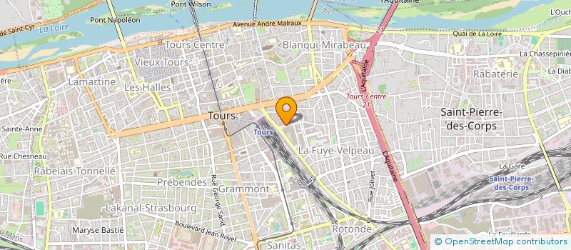 localisation de l'entreprise LV RH à TOURS