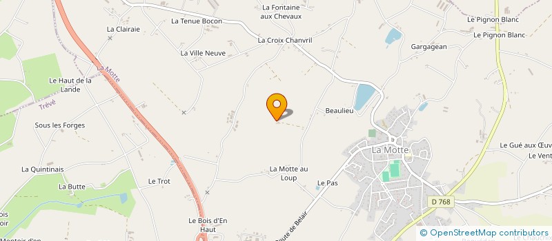 localisation de l'entreprise LV SERVICES à LA MOTTE
