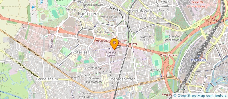 localisation de l'entreprise LV SOLS à STRASBOURG