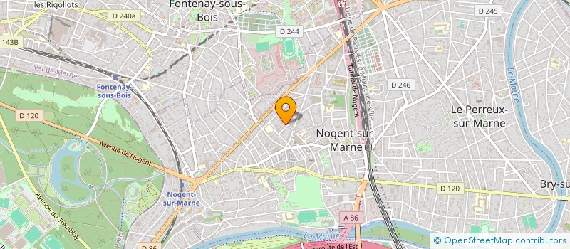localisation de l'entreprise LV SPORT SARL à NOGENT-SUR-MARNE