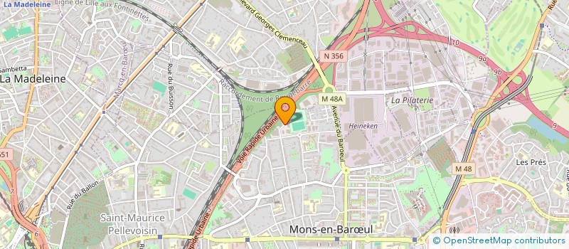 localisation de l'entreprise LV SUPPORT  MONS-EN-BARUL