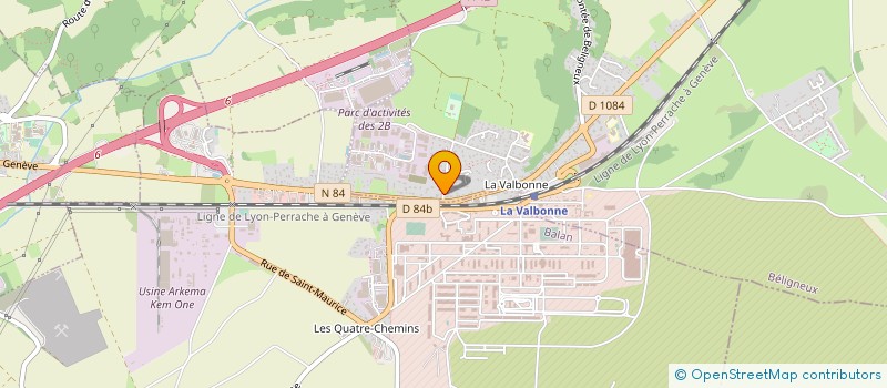 localisation de l'entreprise LV TAXI à BELIGNEUX