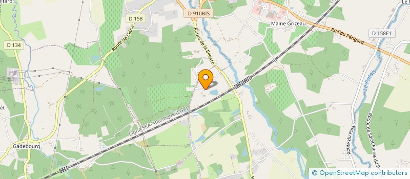 localisation de l'entreprise LV TRANS à MONTGUYON