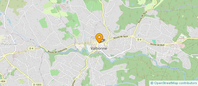 localisation de l'entreprise LV TRANSACTIONS  VALBONNE