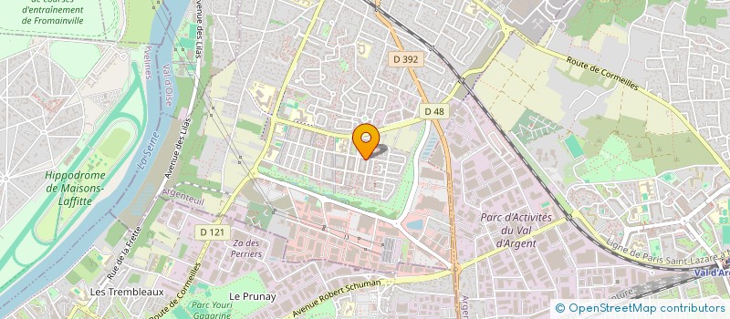 localisation de l'entreprise LV TRANSPORT à CORMEILLES-EN-PARISIS
