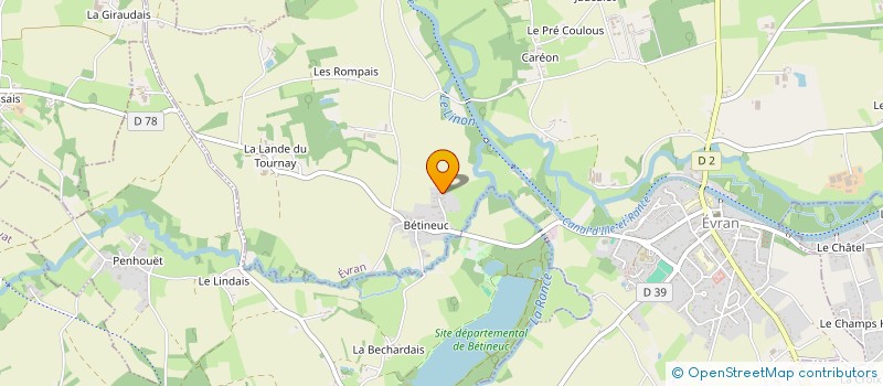 localisation de l'entreprise LV&VN  EVRAN