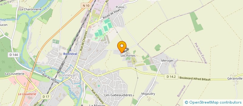 localisation de l'entreprise LV WEB MARKET  BONNEVAL