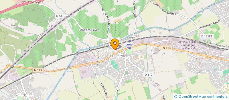 localisation de l'entreprise LV1  LUNEL-VIEL