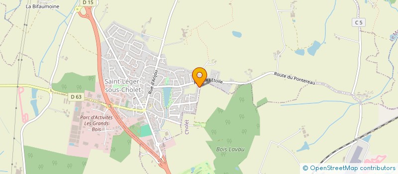 localisation de l'entreprise LV2A  SAINT-LEGER-SOUS-CHOLET