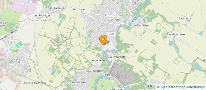 localisation de l'entreprise LV2A CONSULTING à DOMPIERRE-SUR-YON