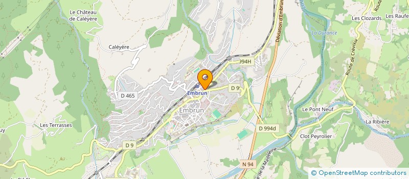 localisation de l'entreprise LV2B à EMBRUN