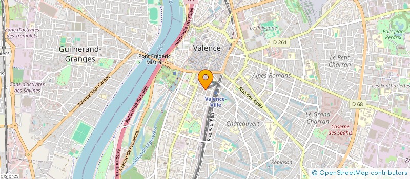 localisation de l'entreprise LV2L à VALENCE