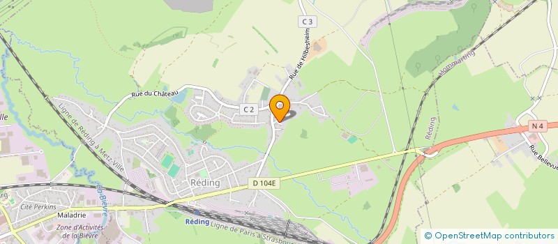 localisation de l'entreprise LV2M  REDING