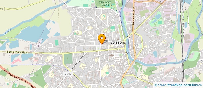 localisation de l'entreprise LV2M à SOISSONS
