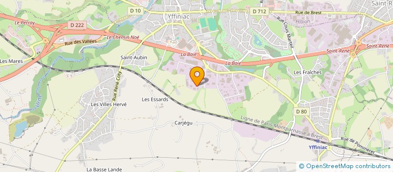 localisation de l'entreprise LV2M  YFFINIAC