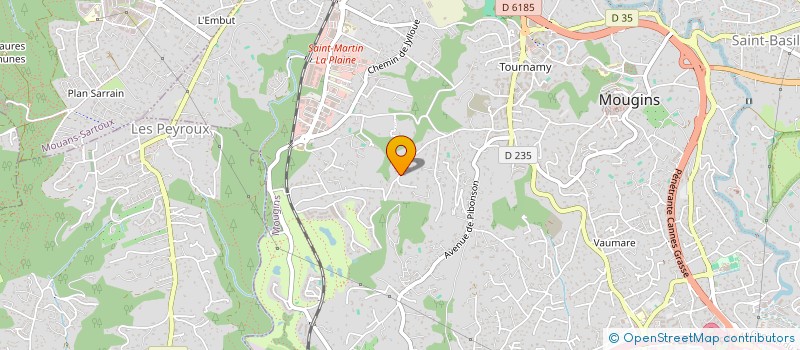 localisation de l'entreprise LV2M  MOUGINS