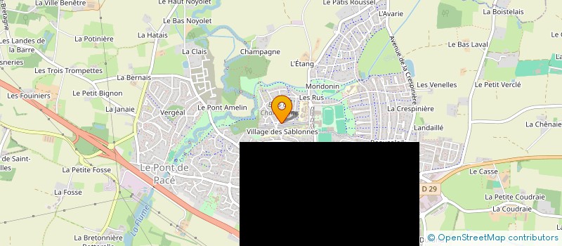 localisation de l'entreprise LV2ML à PACE