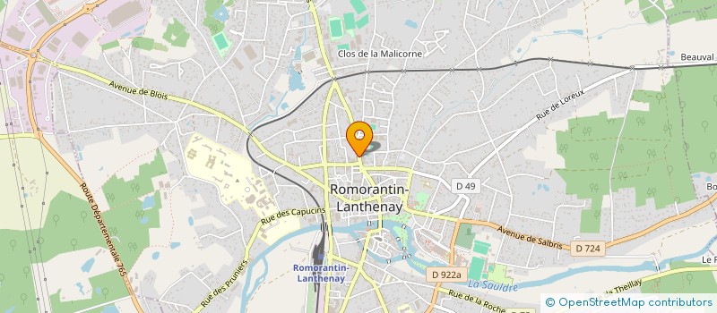 localisation de l'entreprise LV2MMAG à ROMORANTIN-LANTHENAY