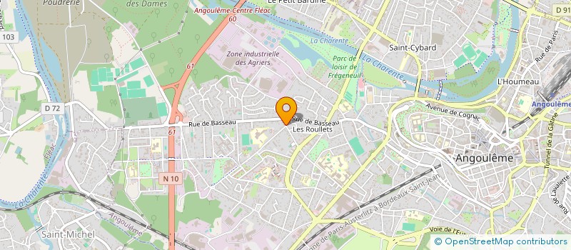 localisation de l'entreprise LV3D FRANCE à ANGOULEME