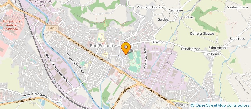 localisation de l'entreprise LV47  BON-ENCONTRE