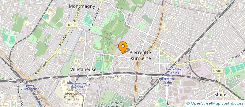 localisation de l'entreprise LV4RENOV à PIERREFITTE-SUR-SEINE