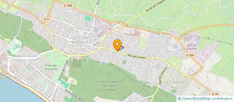 localisation de l'entreprise LV85  SAINT-JEAN-DE-MONTS