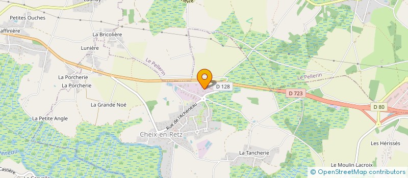 localisation de l'entreprise LVA 44  CHEIX-EN-RETZ