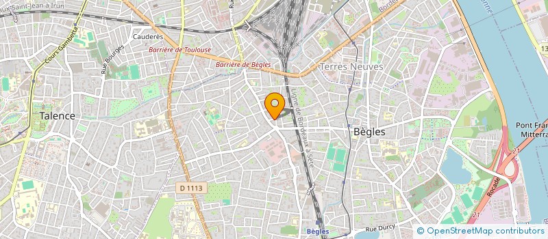 localisation de l'entreprise LVA à BEGLES