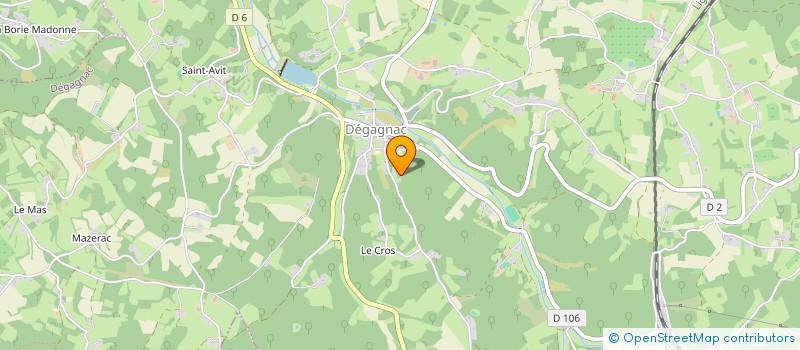 localisation de l'entreprise LVA  DEGAGNAC