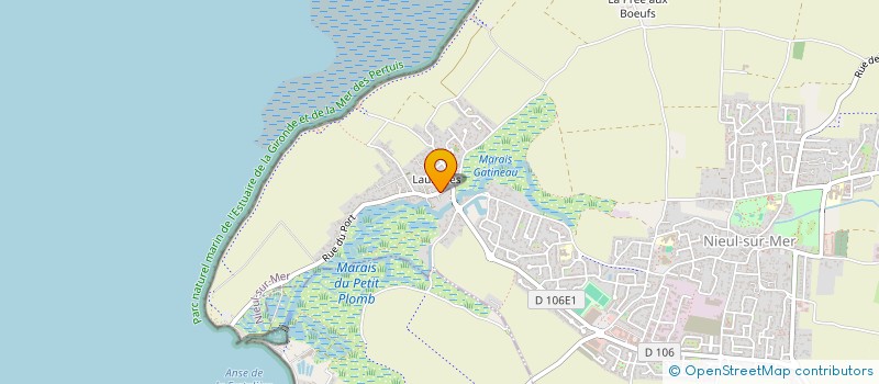 localisation de l'entreprise LVA  NIEUL-SUR-MER