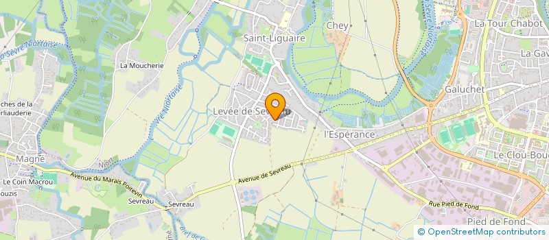 localisation de l'entreprise LVA à NIORT