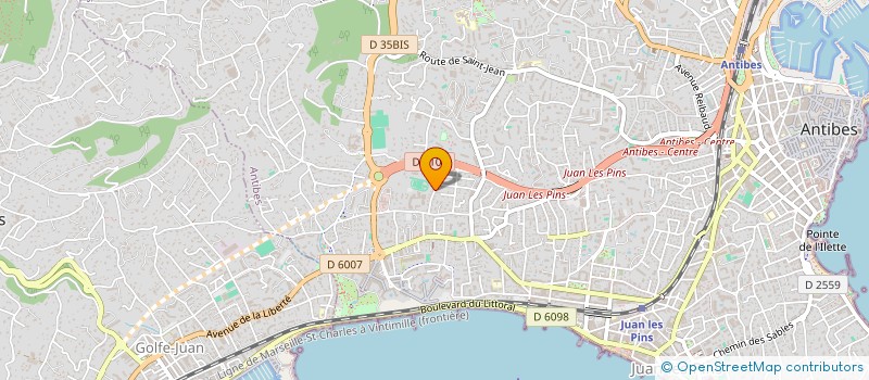 localisation de l'entreprise LVA à ANTIBES