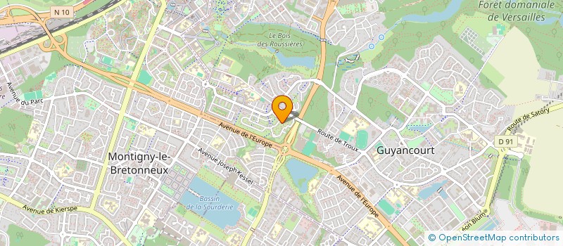 localisation de l'entreprise LVA  GUYANCOURT