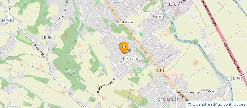 localisation de l'entreprise LVA  PECHBUSQUE