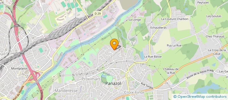 localisation de l'entreprise LVA DE LA BREGERE à PANAZOL
