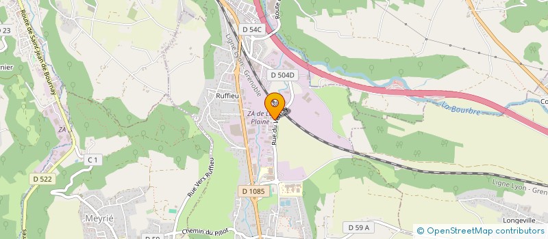 localisation de l'entreprise LVA GROUPE  NIVOLAS-VERMELLE