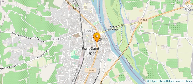 localisation de l'entreprise LVA-IMMO  PONT-SAINT-ESPRIT