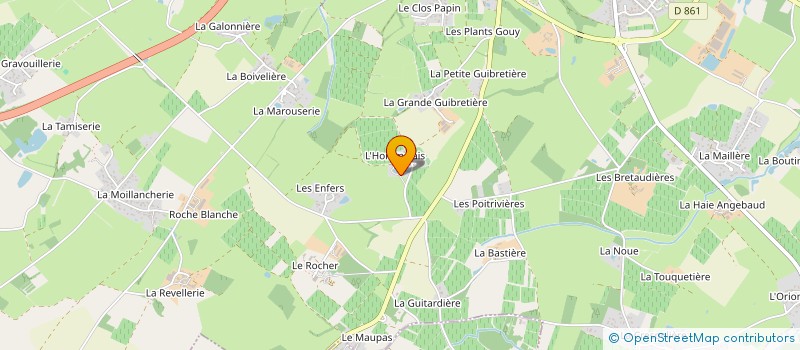 localisation de l'entreprise LVA L'HOMMELAIS à SAINT-PHILBERT-DE-GRAND-LIEU