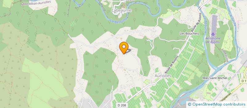 localisation de l'entreprise LVA L'OASIS  SAINT-ALBAN-AURIOLLES