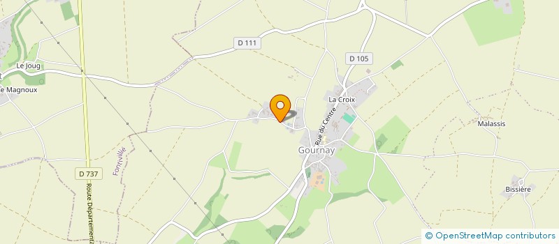 localisation de l'entreprise LVA LE CHATEAU DES TOUCHES  ALLOINAY