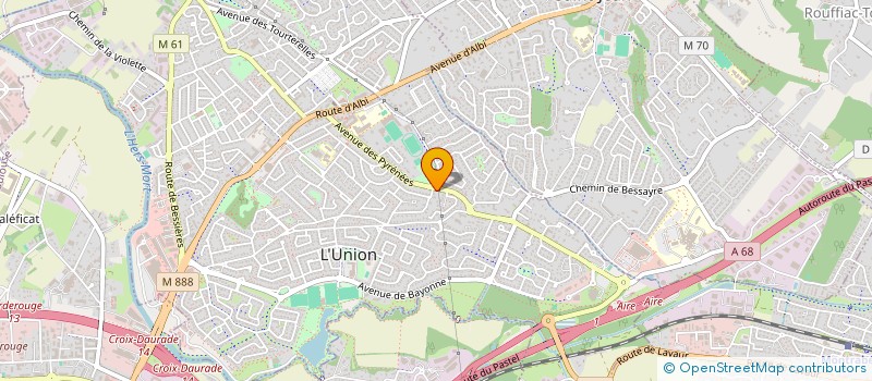 localisation de l'entreprise LVA5M à L'UNION