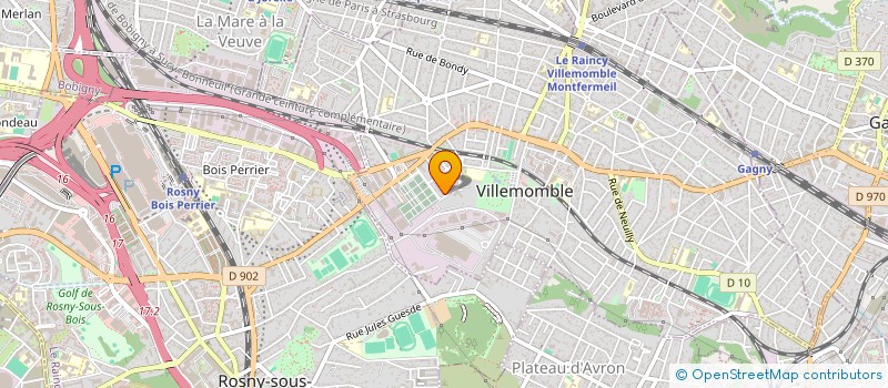 localisation de l'entreprise LVAF à VILLEMOMBLE
