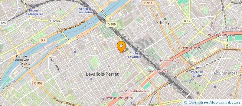 localisation de l'entreprise LVAO FINANCES  LEVALLOIS-PERRET