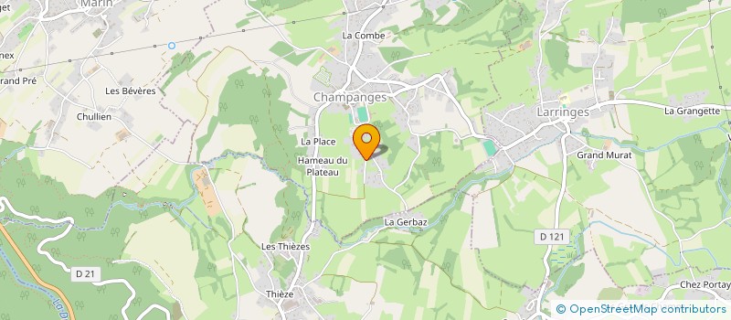 localisation de l'entreprise LVAT  CHAMPANGES