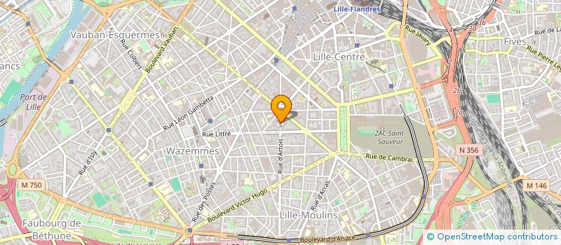 localisation de l'entreprise LVB à LILLE